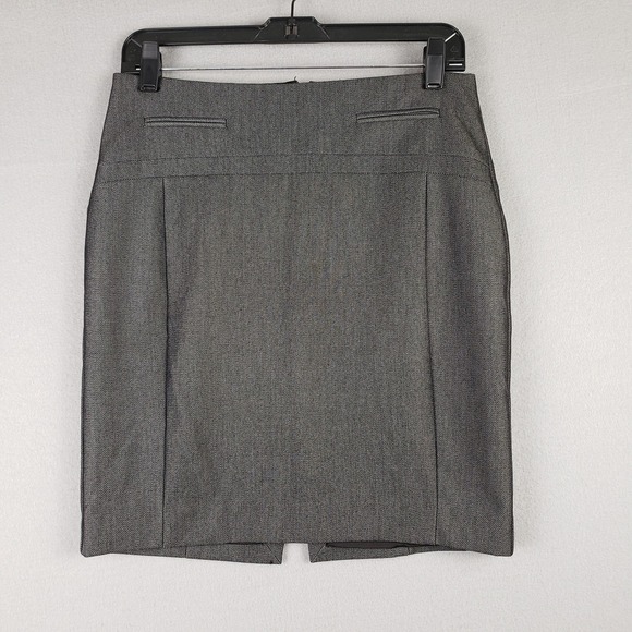 Express Dresses & Skirts - Express Women's Size 4 Herringbone Pencil Skirt Black Office Career Professional